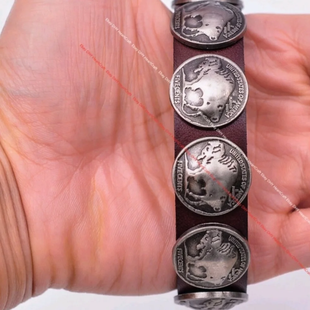NEW RARE SUNDANCE WESTERN  BUFFALO NICKEL BRACELET - Picture 2 of 3